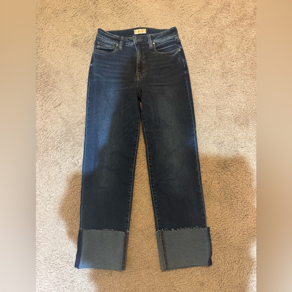 Kut from the Kloth Fay High Rise Ab Fab Women's Dark Blue Jeans